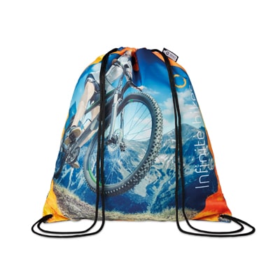 Drawstring- and foldable bags