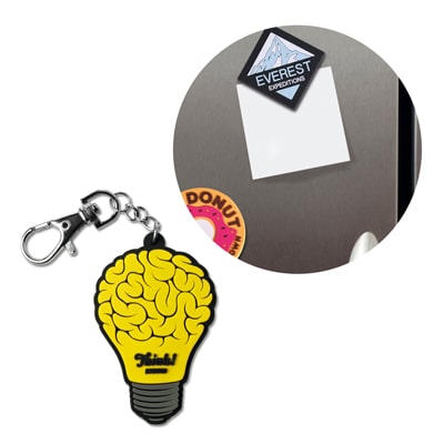PVC keyrings & Magnets